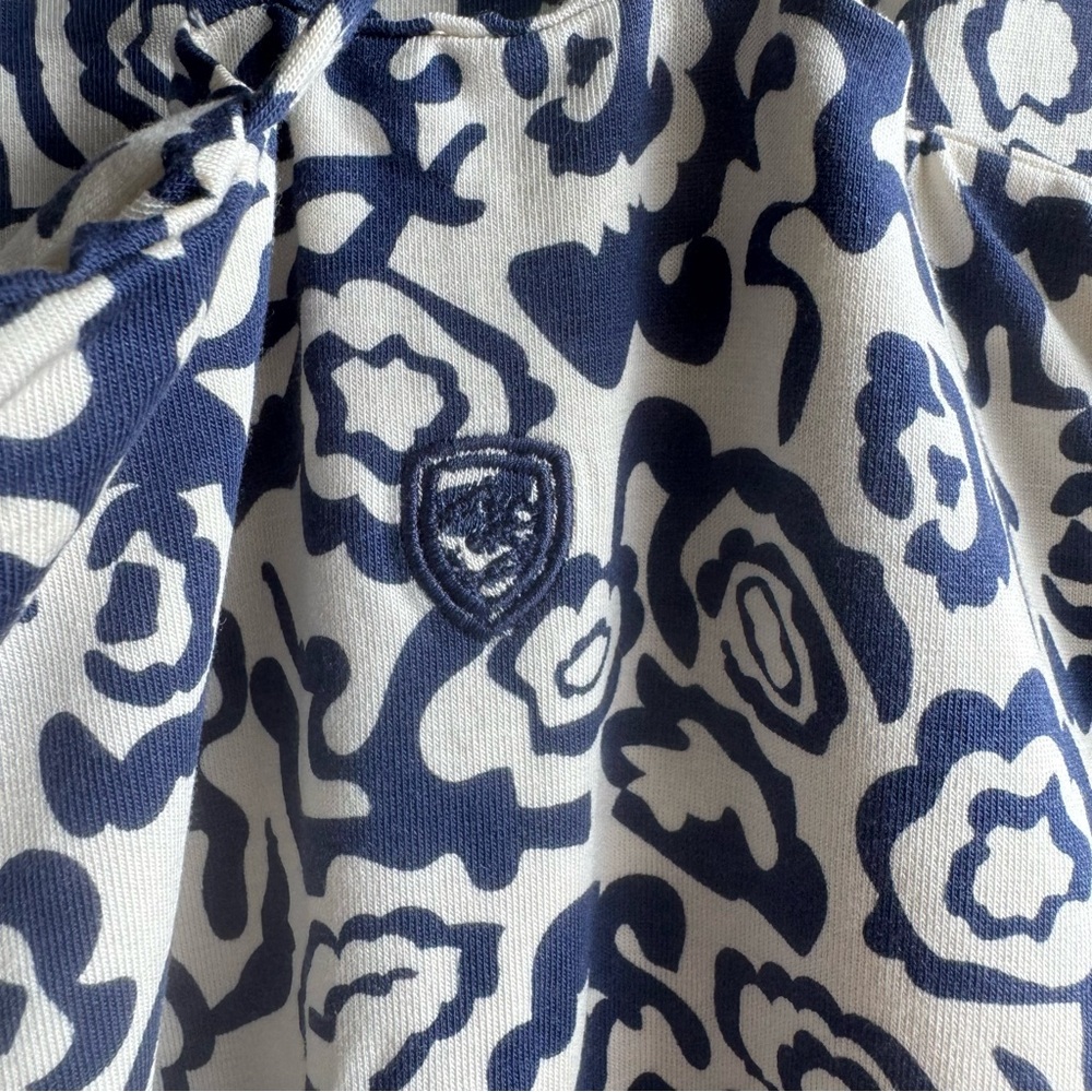 Kuhl Women's Lyra Krossbak Dress Nocturne Print Blue Cream size medium - Picture 4 of 6